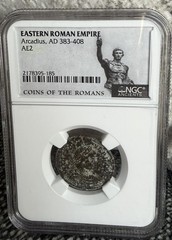 Eastern Roman Empire Arcadius AD 383-408 AE2 NGC