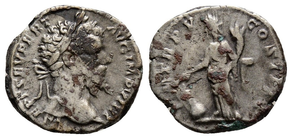 Roman Silver Denarius – Rome 197-200 AD – Septimius Severus