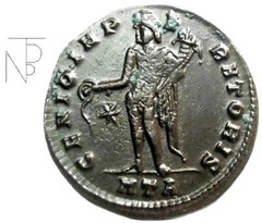 Ancient Imperial Rome (Galerio Maximiano) Follis-HERACLEA