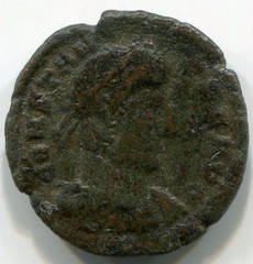 347-348 Roman Empire Constans Nummus Two Victories Coin Rome 16mm N#116136