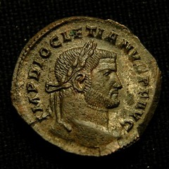 Billon Follis Diocletian Rv GENIO POPVLI ROMANI 10.46 gram 26-7mm Trier AD 298-9