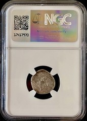 Emperor Vespasian NGC Silver Denarius 69AD-79AD Roman Ancient Coin Genuine