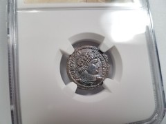 Constantine I Roman Empire BI Nummus AE3/4 NGC AU Ancient Epfig Hoard The Great