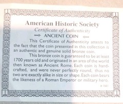 Genuine Ancient Roman Coin With Case Era 27 BC-378 AD – Unknown Exact Date W COA