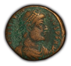 Ancient Rome AE Bronze Reduced Follis Coin – Valentinian I 364-375 AD – AN0046