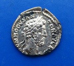 COMMODUS (177-192 AD) Providentia ROMAN IMPERIAL Denarius ANCIENT SILVER COIN