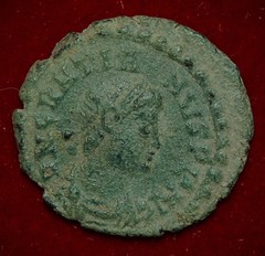 Ancient Roman Empire Coin GRATIAN VOT XX MVLT XXX Beautiful Coin!