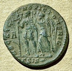 Constantius II AE Centenionalis, HOC SIGNO VICTOR ERIS, A Real Beauty!