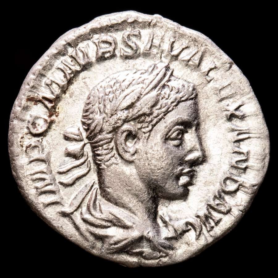 *Lucernae* Severus Alexander Denarius P M TR P II COS P P, Salus Rome 233 AD