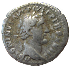 SILVER DENARIUS. ANTONINUS PIUS, 138-161 AD. ROME 159-160 AD, FELICITAS REVERSE