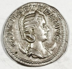 Roman Empress Otacilia Severa Silver Antoninianus (Struck AD 247)☆Juno the Prot.