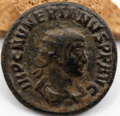 Roman Imperial | Numerian | AE Antoninianus | Cyzicus | 283-284 CE | SCARCE