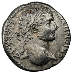Caracalla 198-217 AD, NGC XF, HUGE Silver Tetradrachm, ANTIOCH Roman Empire Coin