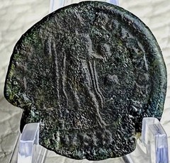 Ancient Roman Coin 393-395AD Emperor Honorius Holding Globe Gloria Romanorum