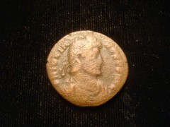 JOVIAN. AD 363-364 (8 months). NUMMUS. Siscia. VOT V MULT X. Scarcer Emperor..