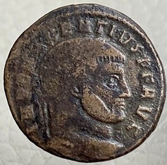 Ancient Roman Coin Emperor Maxentius 309-312 AD Aeternitas Ostia Mint