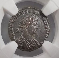Constantius II Roman Empire BI Nummus AE3/4 NGC XF Ancient Epfig Hoard Pedigree