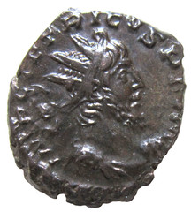 GALLIC EMPERORS. TETRICUS I, 271-274 AD. AE ANTONINIANUS, SALUS REVERSE. COLOGNE
