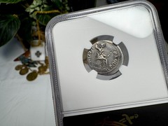 ROMAN EMPIRE TIBERIUS “3rd of 12 CAESARS” DENARIUS “JESUS PENNY” NGC XF