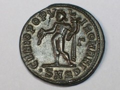 AD 293-305 Roman Empire Galerius Caesar AE FOLLIS RIC 46 VF SN8763
