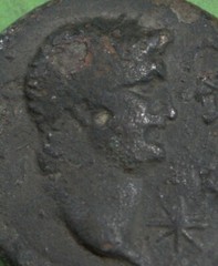 Roman Provincial ae22 Bronze Coin of Nero MYSIA Parium CAPRICORN