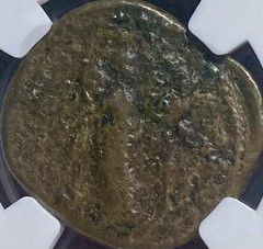 Emperor Marcus Aurelius Dupondius 161AD-180AD NGC Graded Ancient Roman Coin