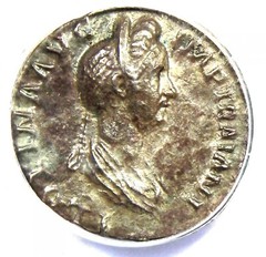 Plotina Augusta AR Denarius Silver Roman Coin 112 AD – Certified ANACS VF30
