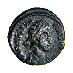 RESTORER OF THE REPUBLIC Constantius II, 337 – 361 AD AE Follis, Siscia Mint,