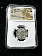 Roman Empire Gordian III AD 238-244 AR Double-Denarius NGC CH VF