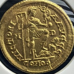 Honorius AD 393-423 AV Solidus (4.37g) Gold Coin Beautiful Coin!