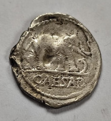 ROMAN REPUBLIC § IMPERATORIAL. Julius Caesar DENARIUS 49-48BC