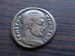 ACAD11 CONSTANTINE THE GREAT AE follis 2.89gm OffG VOTXX star below VRare RIC10