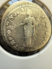 Silver denarius, Roman, Antoninus Pius, minted in Rome around AD 150-151 RIC200c