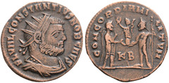 Roman Emperor and Caesar Constantius I Chlorus Authentic Ancient Coin with COA