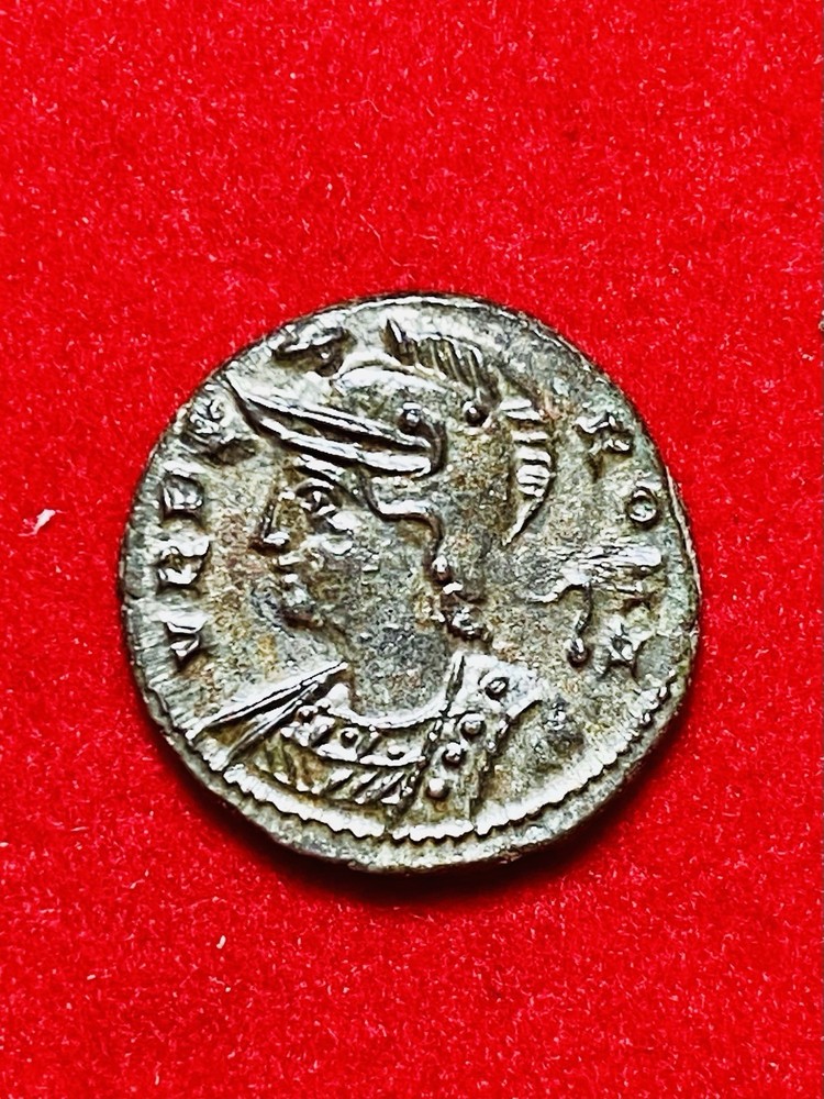 Roma City Commemorative Nummus Alexandria AD 334-337, FULLY SILVERED, Near MS!