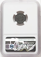 EMPIRE Emperor Delmatius Soldiers Military Standard NGC Ancient Roman Coin D1351
