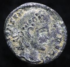 Roman Coin Constans AE Nummus VOT / XX / MVLT / XXX. Cyzicus mint 342-348 AD.