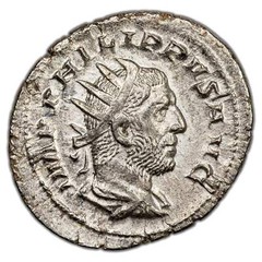 Ancient Rome AD 248 Philip I AR Antoninianus Coin RIC #21 4.35g 23mm