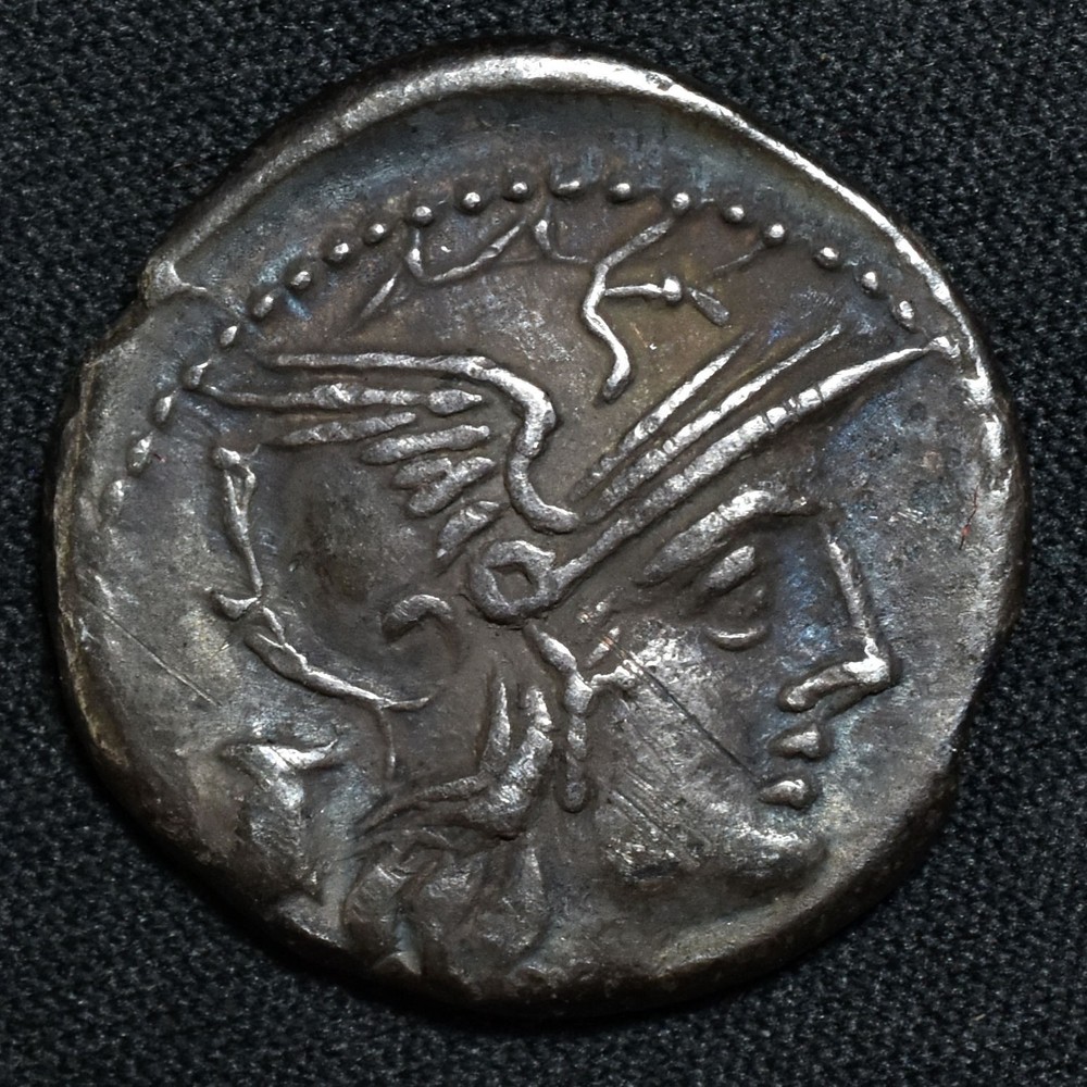 Roman Republic, AR Denarius, M. Marcius Mn.f., 134 BC, Cr 245/1