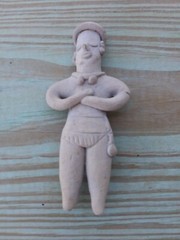 2000 year old Tribal Columbia Artifact, clay, 4 X 2