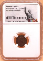 ROMAN EMPIRE Constantius II,AD 337-361 BI Half-Centenionalis