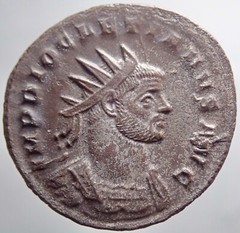 RARE, Large flan !!! Roman Imperial Diocletian IOVI Jupiter Authentic Original !