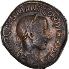 [#845314] Coin, Gordian III, Sestertius, 243-244, Rome, EF, Bronze, RIC:331, a