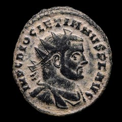 *Lucernae* Diocletian Follis fraction VOT XX FK wreath (3246) Cartago 303 AD.