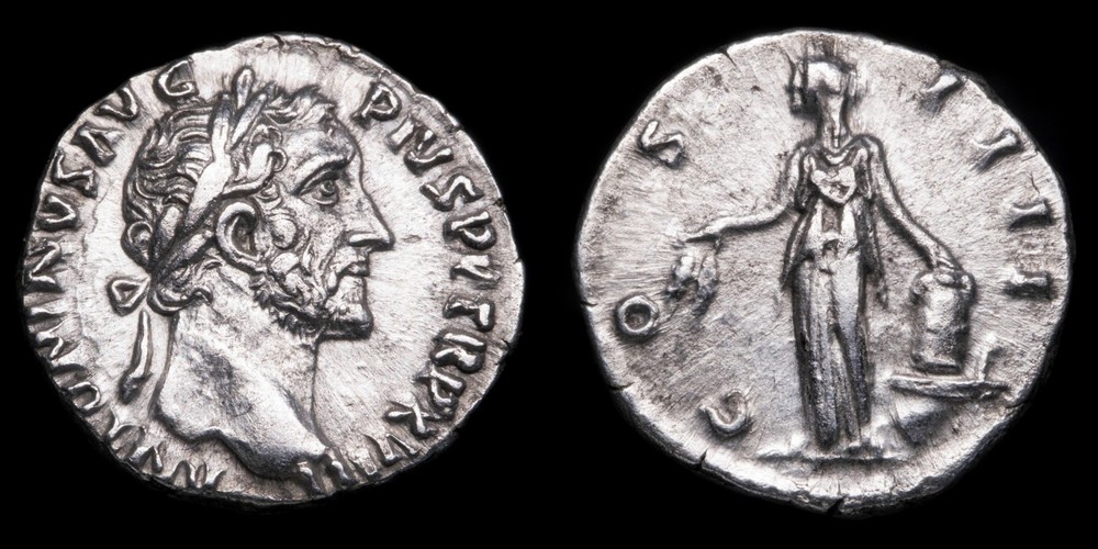 Antoninus Pius Denarius – COS IIII – 16 mm / 3,24 gr.