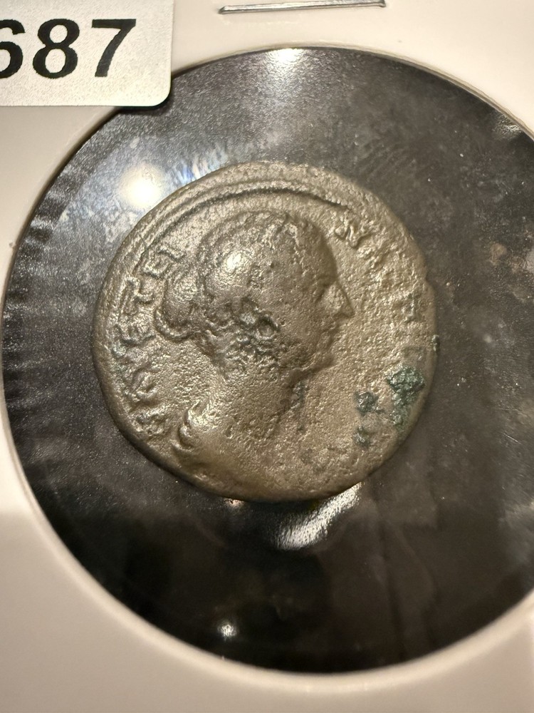 Roman Bronze Ancient Coin, Thrace, Faustina Junior AE – Ruzicka Pautalia 94