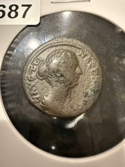Roman Bronze Ancient Coin, Thrace, Faustina Junior AE – Ruzicka Pautalia 94