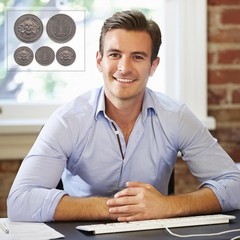 5 Stunning Memento Mori Coins with Skull and Tree Design – Thoughtful Gifts