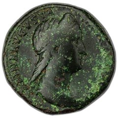 Ancient Rome Sabina 128-137 AD AE Sestertius Coin RIC #1026 28.27g 30mm