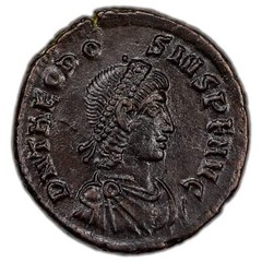 Ancient Rome AD 383-8 Theodosius I AE Maiorina Coin RIC #25b, A 5.18g